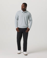 Long Sleeve Waffle Polo