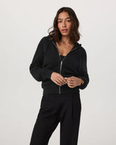 Ćmilie Full Zip Cashmere Rib Hoodie
