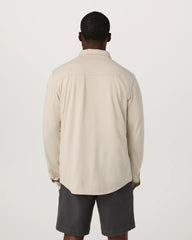 Long Sleeve Knit Oxford Button Down - Classic Fit