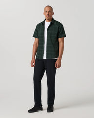 Short Sleeve Plaid Button Down Shirt