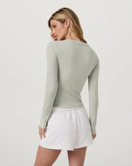 Long Sleeve Pose Scoop Tee