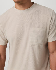 Short Sleeve Micro Waffle Tee - Relaxed Fit