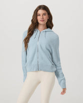 Ćmilie Full Zip Cashmere Rib Hoodie