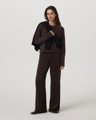 Nova Satin Wideleg Pant