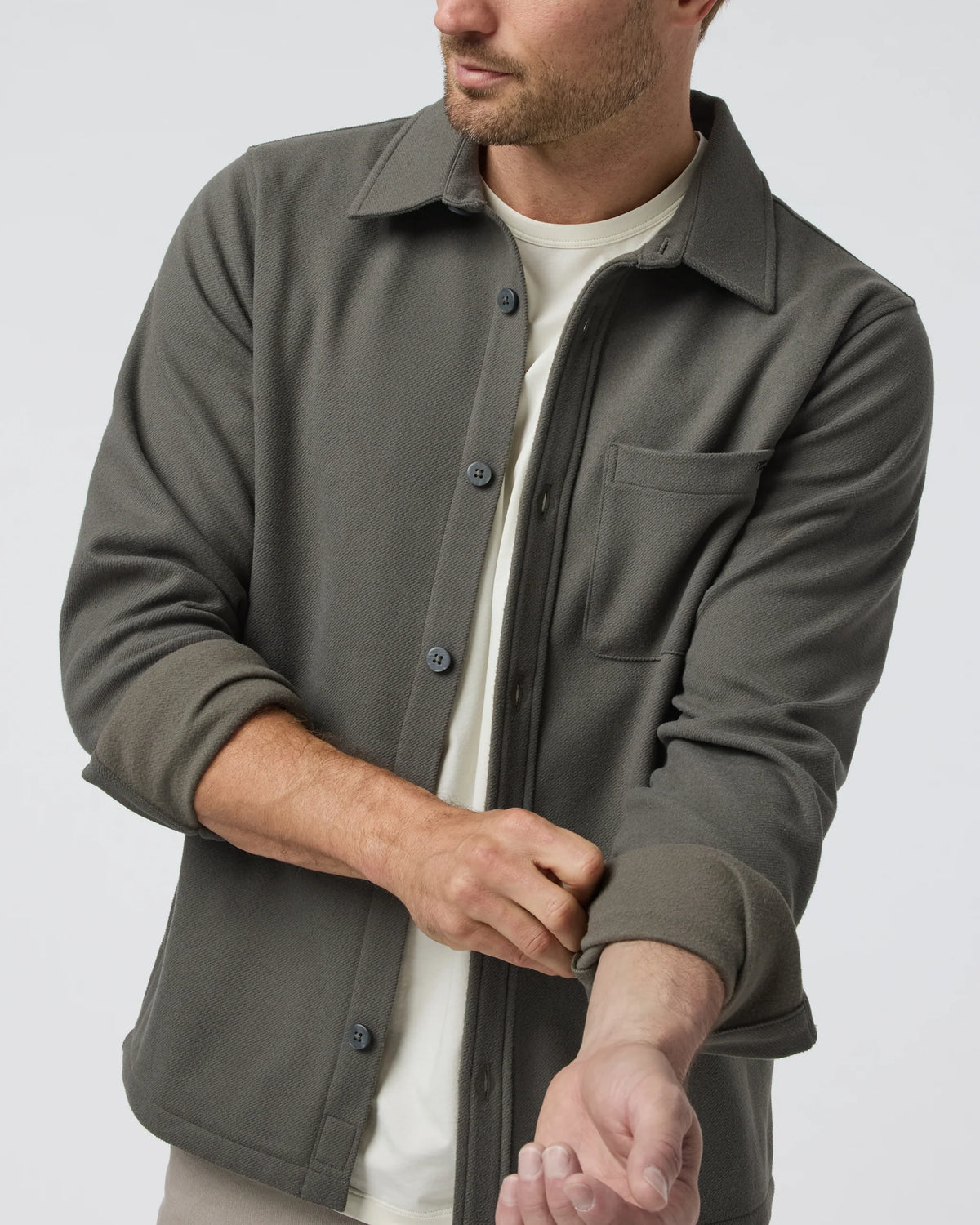 Beldon Shirt Jacket Knit Twill