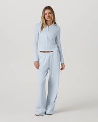 Waffle Wideleg Pant