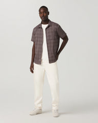 Short Sleeve Plaid Button Down Shirt