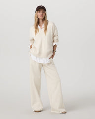 Émilie Cashmere Oversized V-Neck