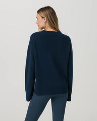Émilie Cashmere Oversized V-Neck