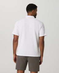 Short Sleeve Lightweight Tech Waffle Polo - Relaxed Fit