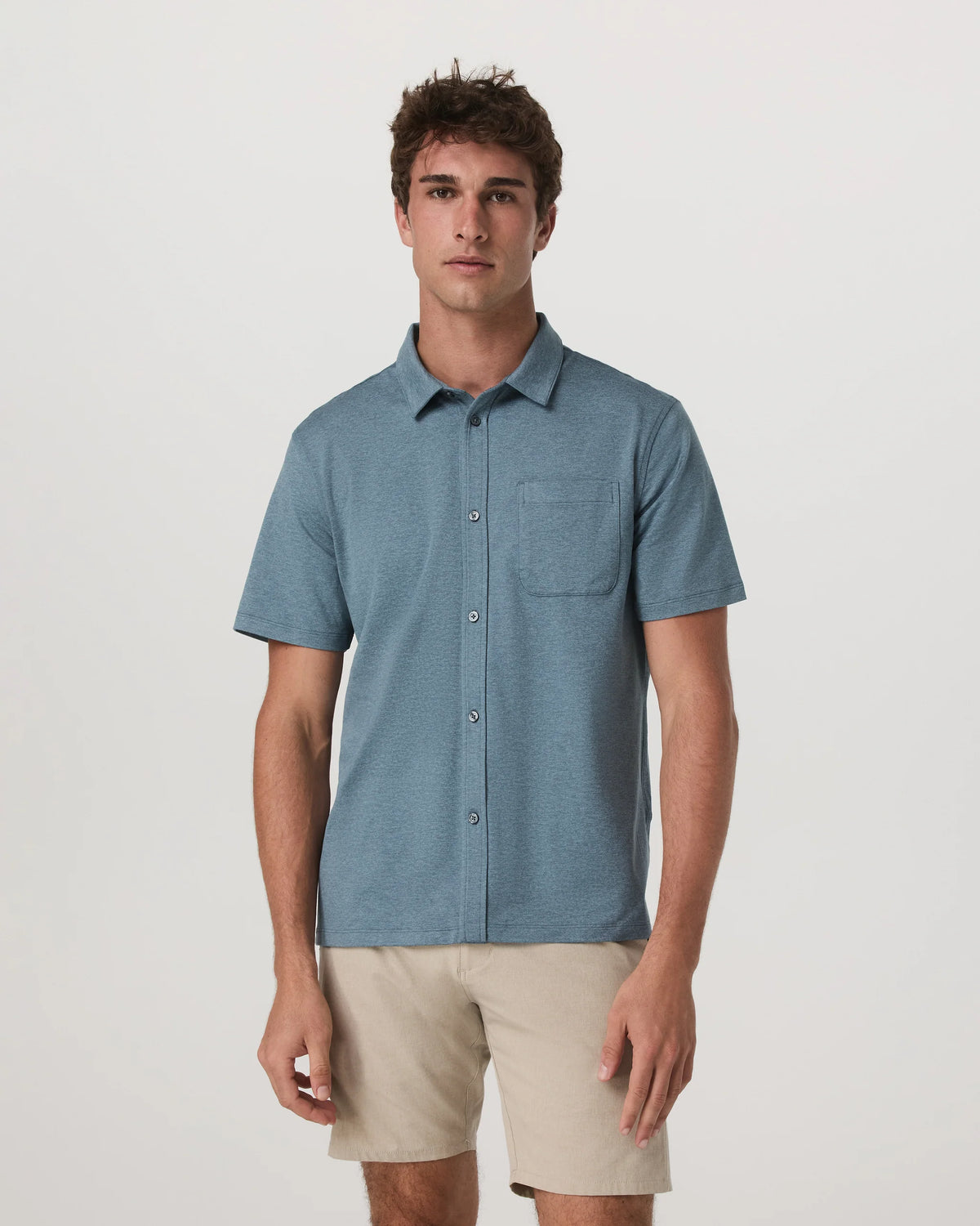 Short Sleeve Ponto Button Down Shirt