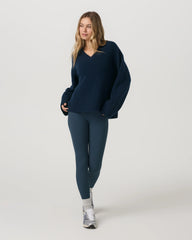 Émilie Cashmere Oversized V-Neck